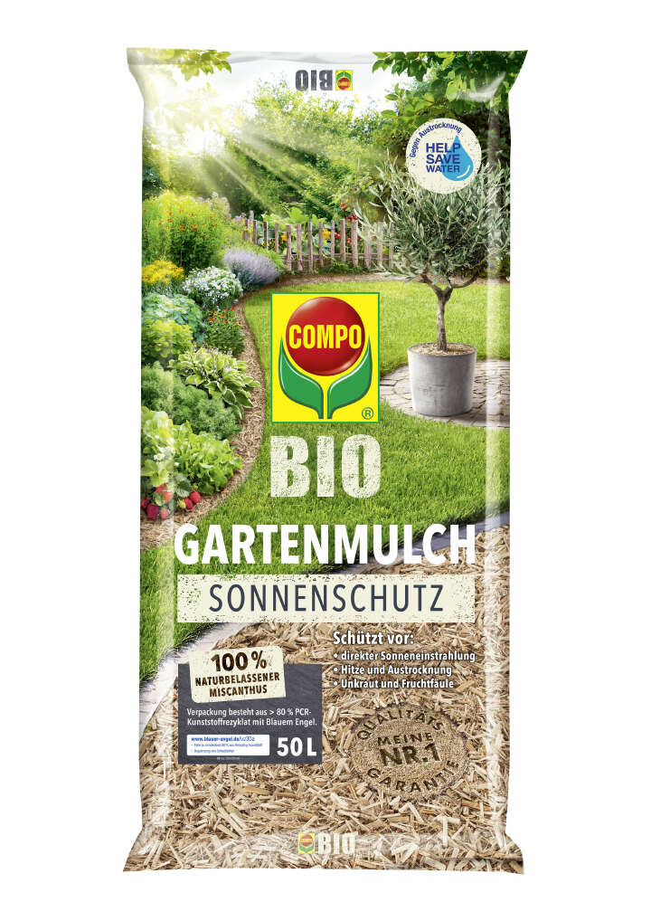 COMPO BIO Gartenmulch + Sonnenschutz